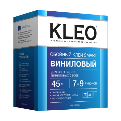 клей KLEO SMART 7-9 Для виниловых обоев на бумажной основе фото 2