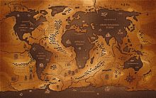 Карта мира в этническом стиле
