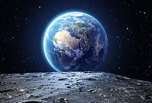 Вид на Землю с луны L-117