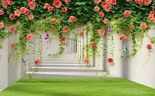 Тоннель с лианами роз