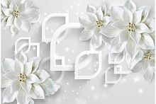 Белые керамические цветы Z-166