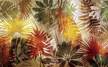 Рельефная инсталляция с листьями пальмы 