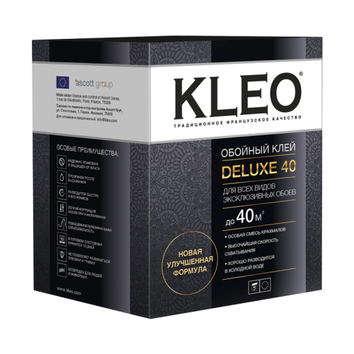 клей KLEO DELUXE 40 Для эксклюзивных обоев и фресок фото 2