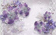 Ювелирные фиолетовые цветы 